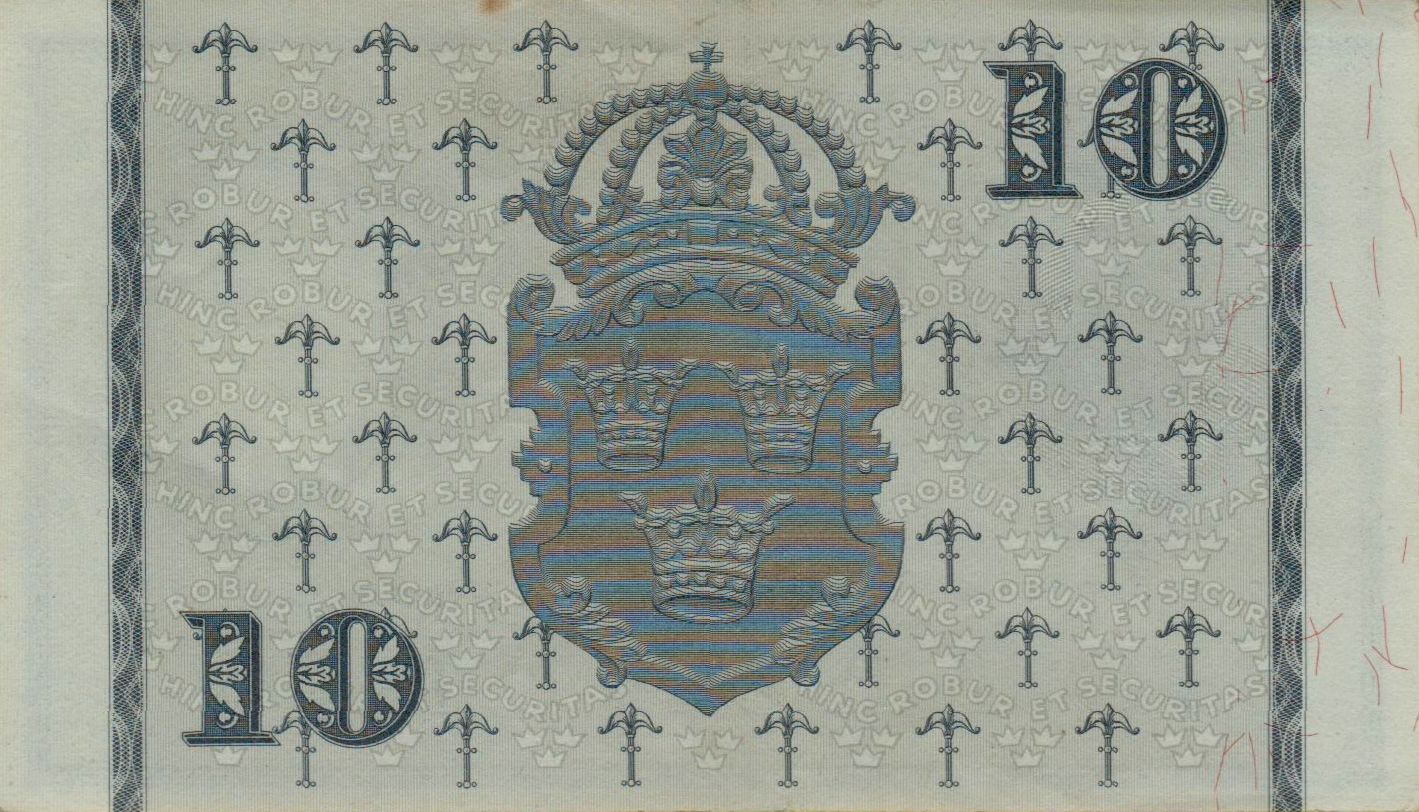 Sweden 10 1962 aUNC P-43/i